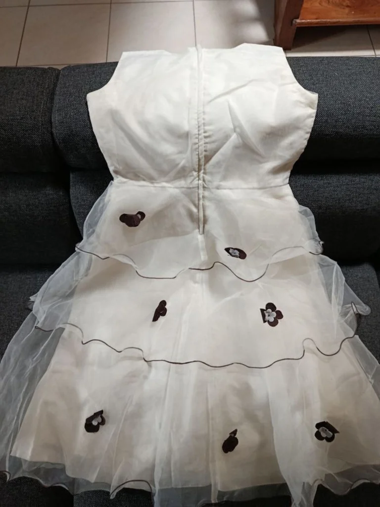A saisir: vestido de cerimônia para menina, tamanho 12 anos! – photo 4